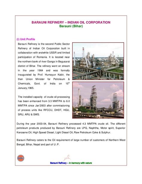 Indian oil corporation barauni refinery