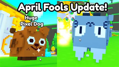 😎got Huge Pixel Dog April Fools Update In Pet Simulator X Leaks