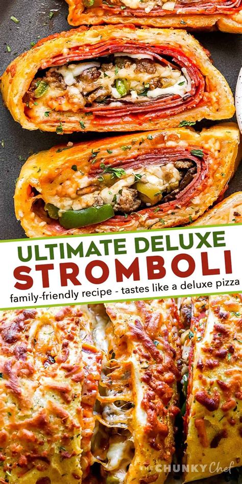 Ultimate Deluxe Stromboli Pizza Recipes Homemade Recipes Stromboli Recipe Easy