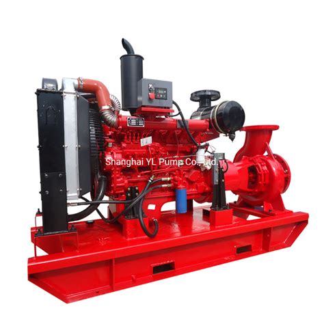 500gpm Ulfm Fire Fighting System Diesel Engine Driven Centrifugal End Suction Fire Pump China