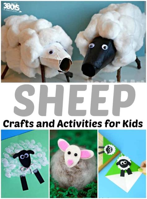 Sheep Crafts for Preschool Children | At The Farm Unit Study