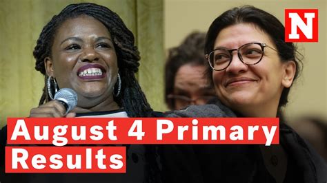 August 4 Primary Results Rashida Tlaib Cori Bush Win Big And More Highlights Youtube