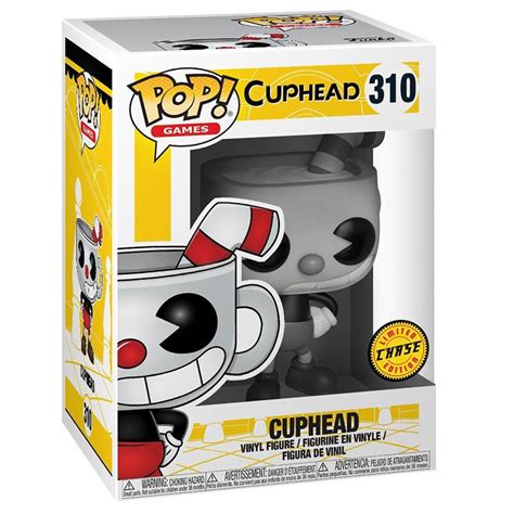 Figurine Pop Cuphead Chase Black And White Cuphead 310 Pas Cher