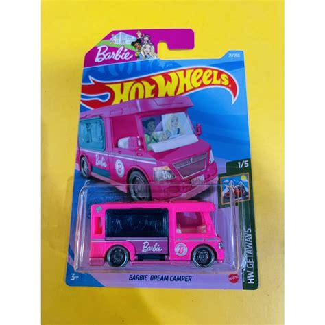 Jual HOTWHEELS HOT WHEELS BARBIE DREAM CAMPER PINK HW GETAWAYS LOT A