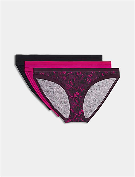 Buy 3pk Flexifit Modal Bikini Knickers At Marks Spencer