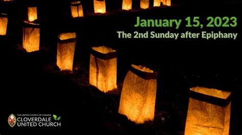 The Nd Sunday After Epiphany Worship January Cloverdale