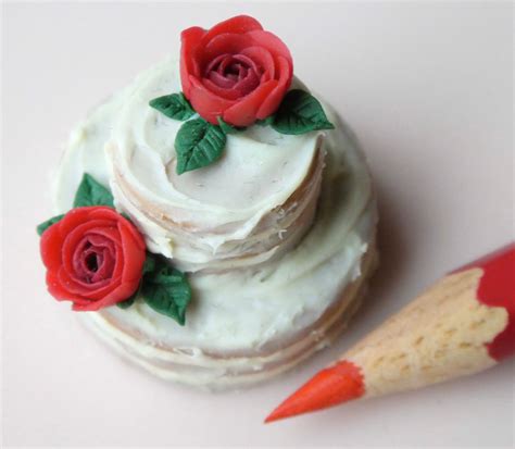 Naked Rose Cake 2 Tier Etsy