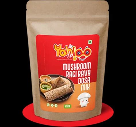 200 G Mushroom Ragi Rava Dosa Mix Packaging Type Packet At Rs 118