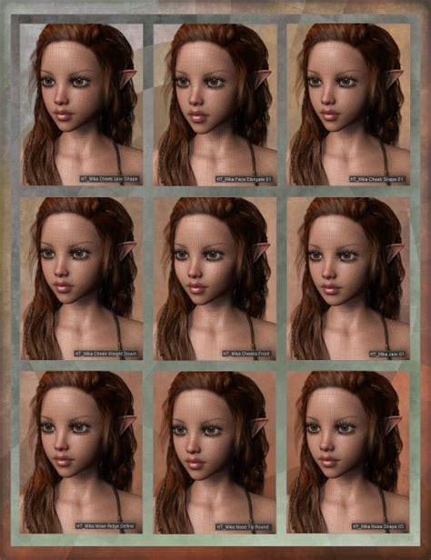 Mika Enhanced Morphs Resource Kit For Genesis Female D Models