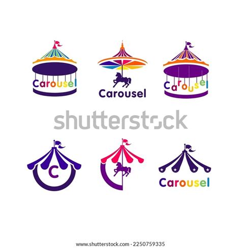 Carousel Vector Logo Graphic Set Stock Vector (Royalty Free) 2250759335 ...