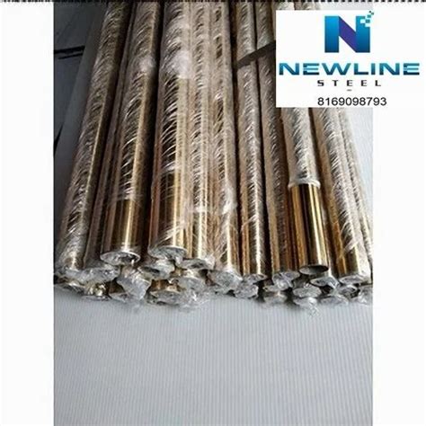 Newline Steel Stainless Steel S S Rose Gold Pvd Coated Pipe For