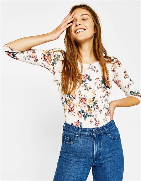 Body W Kwiaty New Bershka Poland Bershka Ropa Body