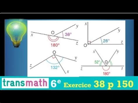 angles exercice pour s entrainer à calculer la mesure d un angle