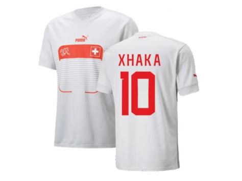 Switzerland National Soccer Xhaka World Cup White Away