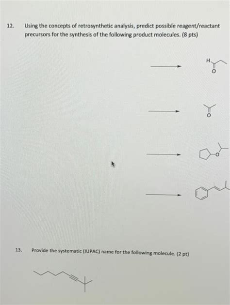 Solved Using The Concepts Of Retrosynthetic Analysis Chegg