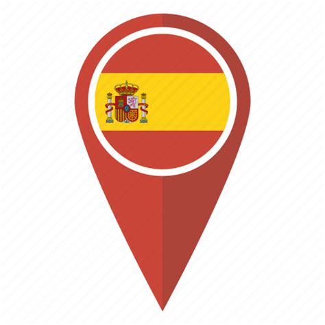 Flag, map, pin, spain icon - Download on Iconfinder