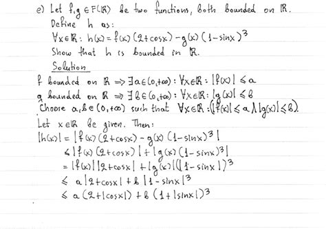 Solved Let F G ∈ F R Be Two Functions Bounded In R And Let