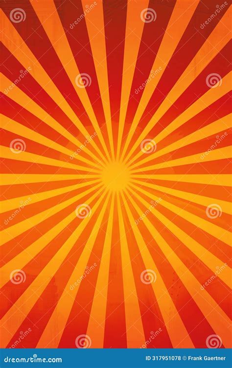 Vivid Orange And Yellow Starburst Design Creates An Energetic Abstract