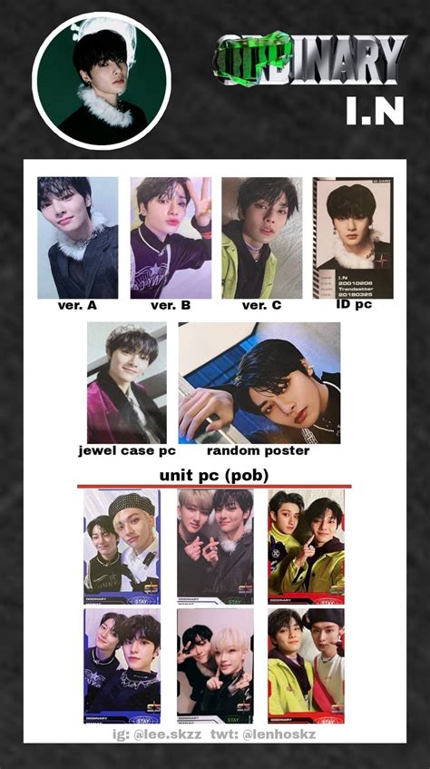 Stray Kids Oddinary Photocard Template Wishlist In Photocard