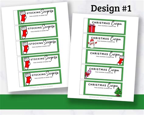 Printable Christmas Coupon Book Templates 3 Cute Designs The Savvy