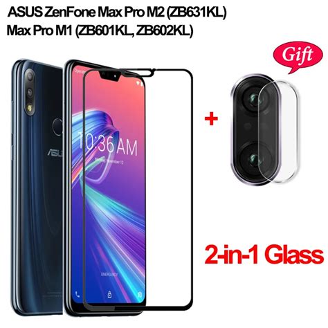 Película de vidro temperado para câmera de asus zenfone max pro m2