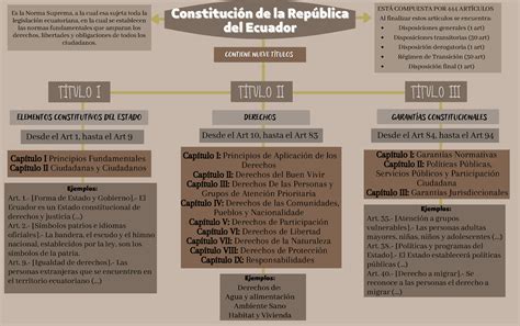 Mapa Conceptual Constitucion De La Republica Del Ecuador Titulo I