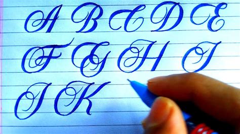 Calligraphy Alphabets | Carista Calligraphy AtoZ Letters - YouTube 