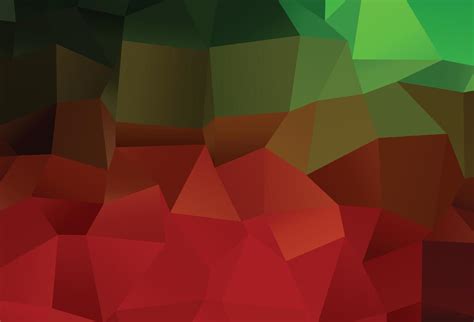 Dark Green Red Vector Polygonal Pattern 15827071 Vector Art At Vecteezy