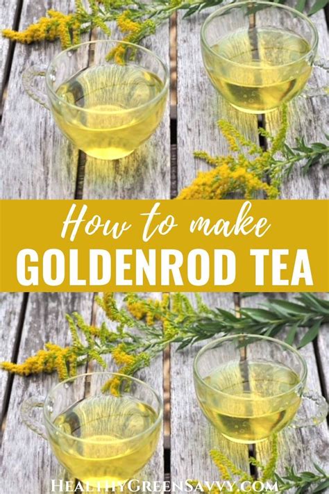 How To Make Goldenrod Tea Goldenrod Tea Recipe