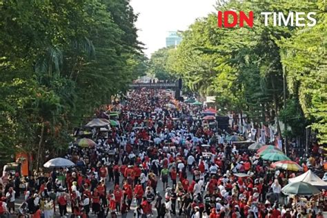 Ganjar Takjub Ribuan Warga Makassar Hadiri Jalan Sehat