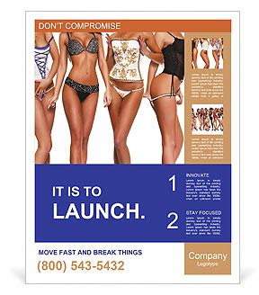 Fashion Models In Lingerie Poster Template Design ID 0000015898 SmileTemplates