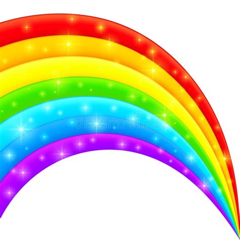 Arco Iris Brillante Brillante Pl Stico Del Vector Ilustraci N Del