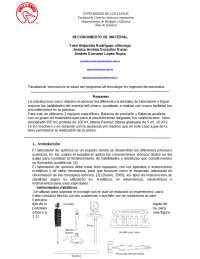 Informe reconocimiento de material Resúmenes de Química Orgánica