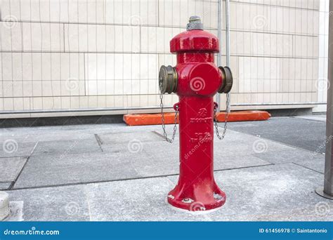 New Red Water Pump For Fire Fighting Fire Hydrant In The City