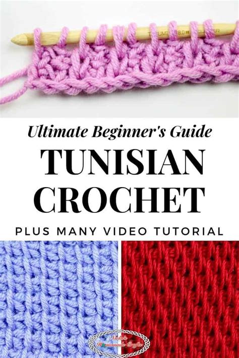 Learn Tunisian Crochet Stitches Beginner Guide With Free Patterns