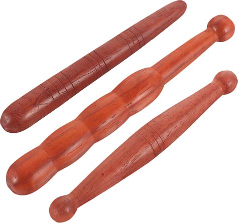 3pcs Wooden Reflexology Sticks Foot Hand Massage Wooden Stick Tools