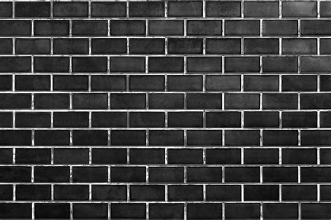 Free Photo | Black brick wall