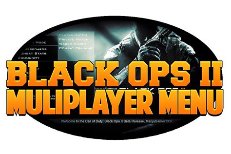 Call Of Duty Black Ops 2 Multiplayer Menu Youtube