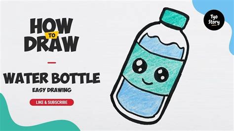 76 How To Draw A Cute Water Bottle Easy Drawing Tutorial Bottle