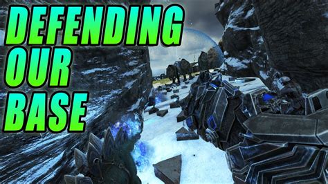 DEFENDING Our BASE From TWO Sides N1G Vs KIBBLE Ark Official PvP