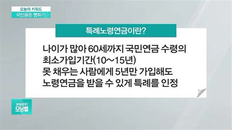 오늘의 키워드 “국민연금은 용돈연금”오명 벗으려 통계 ‘뻥튀기 Youtube