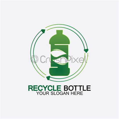 Recycle Plastic Bottle Logo Icon Vector Illustration DesignBottle With