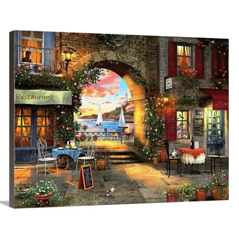 Mediterranean Evening Canvas Art Mancavia