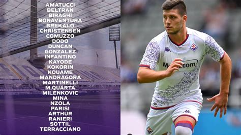 I Convocati Della Fiorentina Amrabat E Jovic Non Ci Sono Fuori Anche