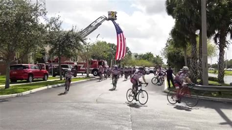 Firefighters Cycle Across Florida To Remember States Fallen First