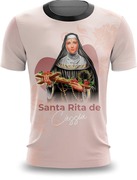 Camiseta Santa Rita De Cassia - Camiseta Camisa Religião Santa Rita de Cássia Católico | Elo7