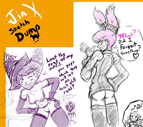 Jinx Halloween Sketches By Jimsugomi Hentai Foundry