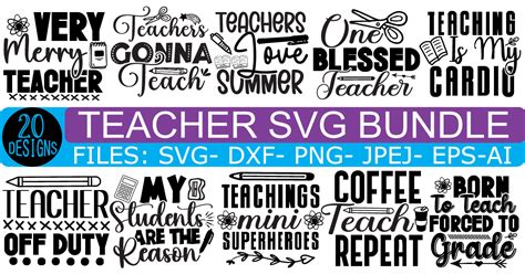 Teacher Svg Bundle Bundle · Creative Fabrica