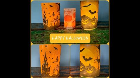 DIY Halloween Windlichter super einfach und günstig YouTube