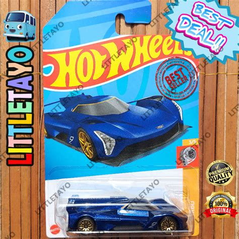 Hot Wheels Cadillac Project Gtp Hypercar Blue Exotic Sport Car Hotwheels Original Shopee
